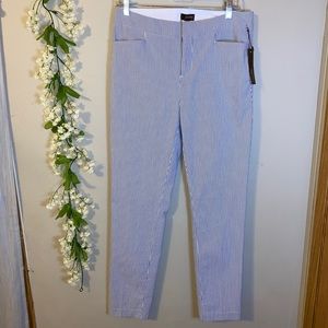 Crosby 8 blue striped slack pant NWT